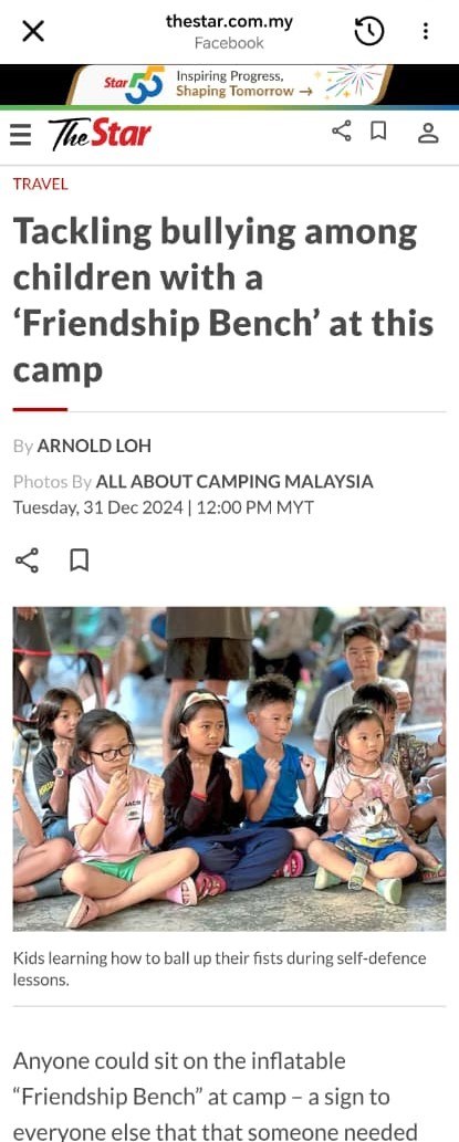The Star — Friendship Bench at camp (31 Dec 2024)